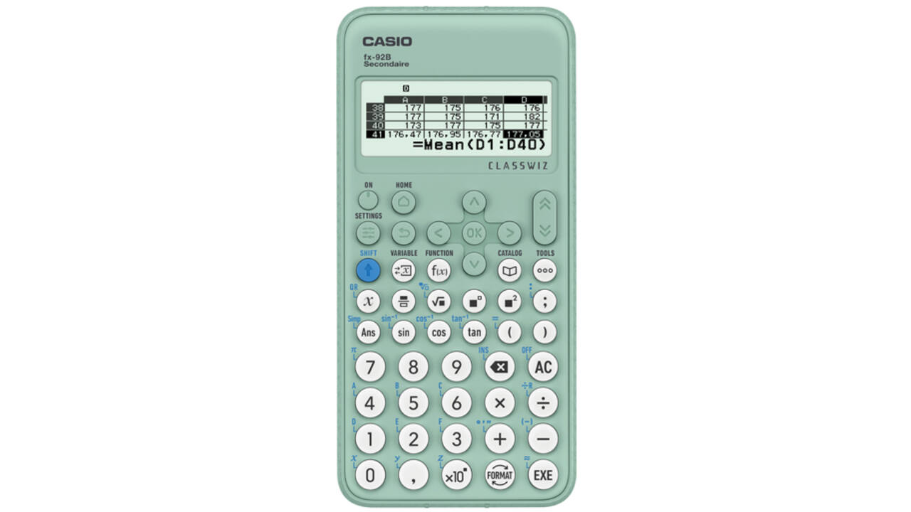 Groene Casio Rekenmachine Rekenmachine Casio Classwiz fx-92B Secondaire | Wiltec