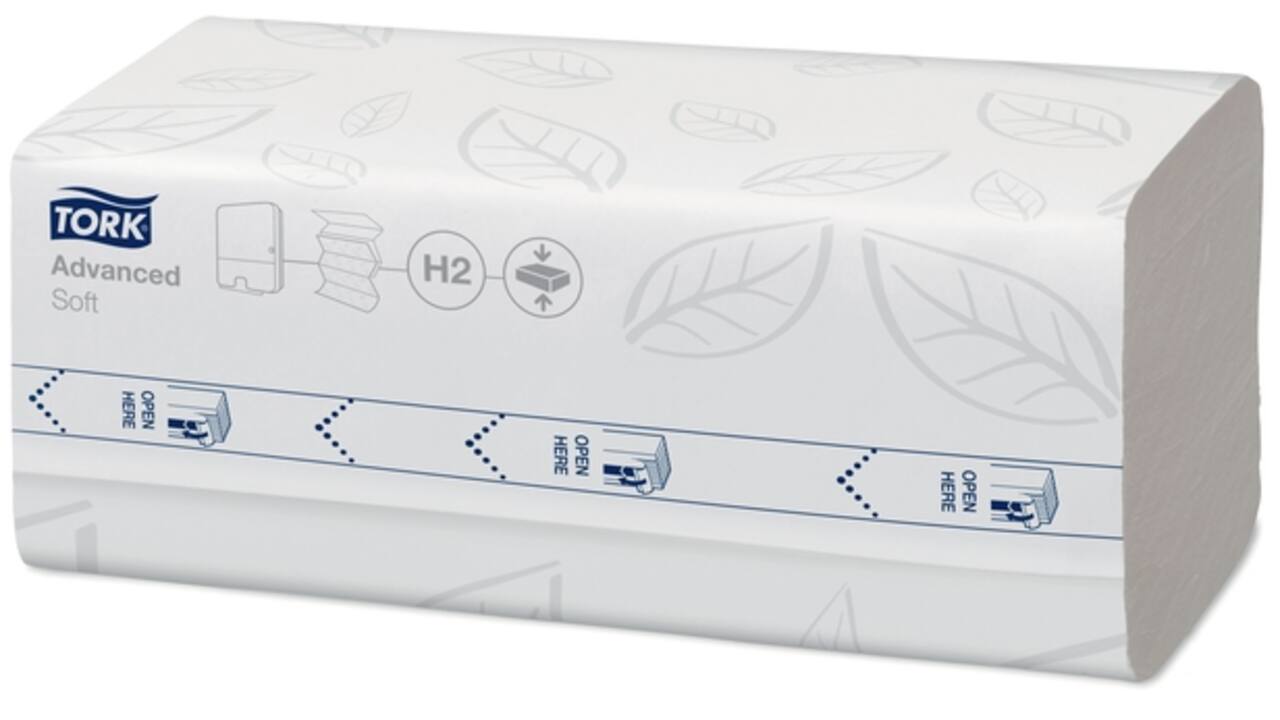 Handdoek Tork H2 Xpress compressed Advanced multifold 2-laags 212x320mm ...