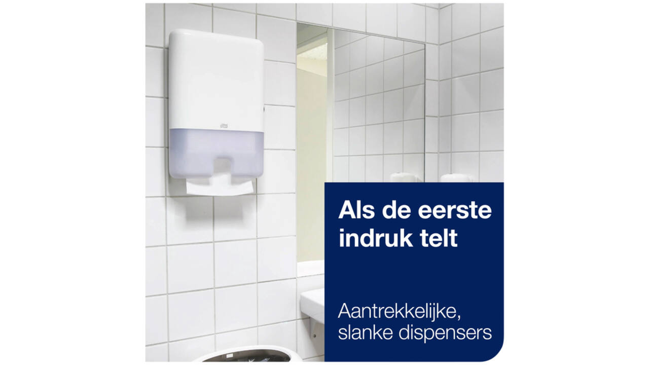 Handdoekdispenser Tork Xpress H2 Multifold Elevation wit 552000 | Wiltec