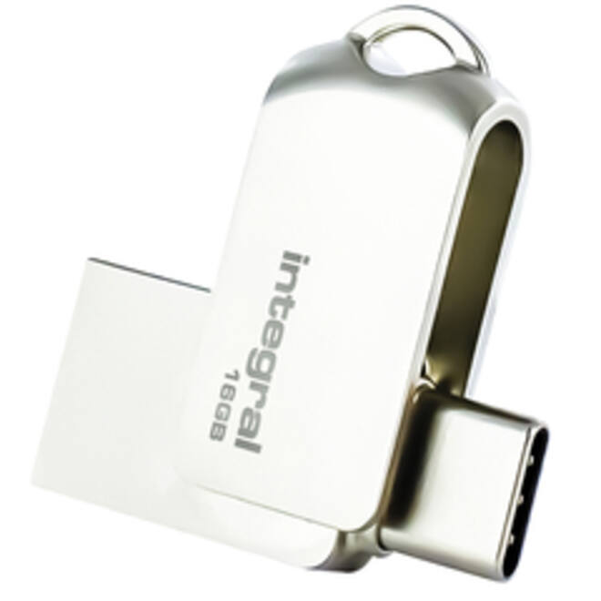 USB-stick Integral 3.0 USB-360-C Dual 16GB | Wiltec